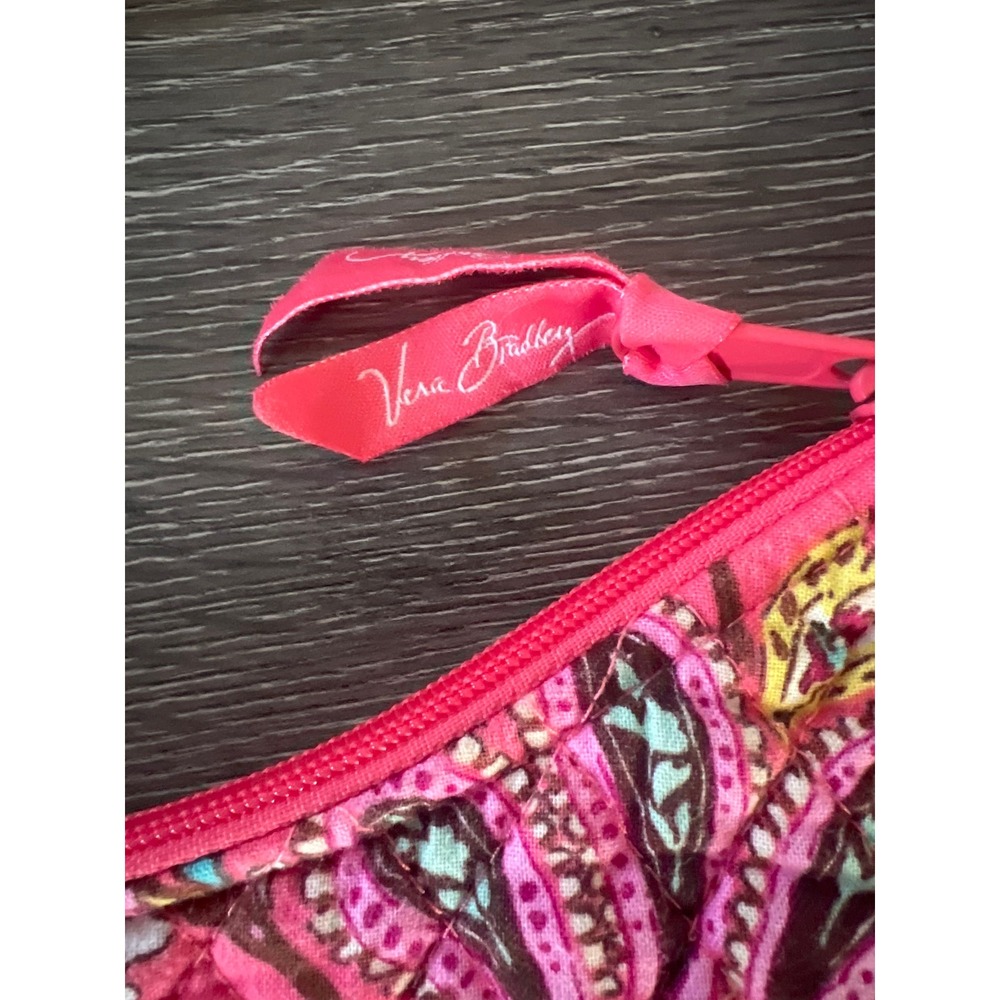 Vera Bradley Quilted Small Paisley Hobo Bag Pink Multicolor Shoulder Bag - Picture 2 of 7